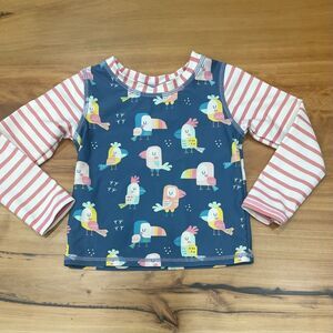 Rufflebutts You're the Tweetest Rashguard swim shirt 2t rash guard bird Swimsuit
